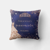 キンセアニェラブルーバラ金ゴールドティアラドレス名 クッション (裏面)