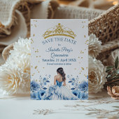 キンセアニェラブルーフローラプリンセス保存日 招待状