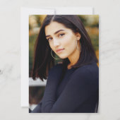 キンセアニェラブルー金ゴールド大理石クラウンフォト 招待状 (裏面)