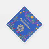 キンセアニェラブ王室のルーメキシカンフィエスタ誕生日 スタンダードランチョンナプキン (角)