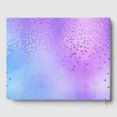 キンセアニェラプリンセスグリッターガウンアクアブルー ゲストブック (裏面)