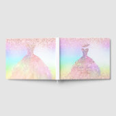 キンセアニェラプリンセスグリッターガウンコットンキャンディ ゲストブック (全面)