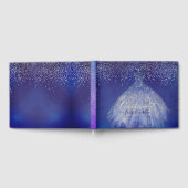 キンセアニェラプリンセスグリッターガウンブルー ゲストブック (全面)