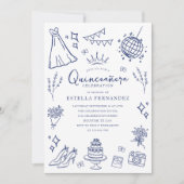 キンセアニェラプリンセスティアラクラウンチョイガーリーチョウ 招待状 (正面)