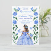 キンセアニェラプリンセスバラバタフライベビーブルー 招待状 (スタンド正面)