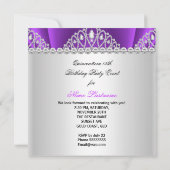 キンセアニェラプリンセスパープルホワイトダイヤモンドティアラ 招待状 (裏面)