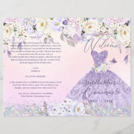 キンセアニェラプログラムH2ほこりっぽい薄紫パープルガウン