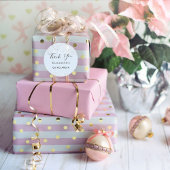 キンセアニェラベビーブルーシルバーグリッターありがとう ラウンドシール