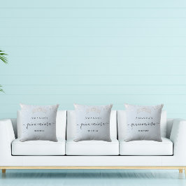 キンセアニェラベビーブルーシルバーグリッターティアラ名 クッション