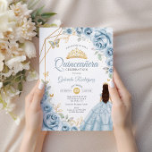 キンセアニェラベビーブルードレスフローラ金ゴールド 招待状