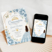 キンセアニェラベビーブルードレスフローラ金ゴールド 招待状