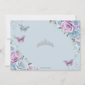 キンセアニェラベビーブルーパープル薄紫フローラシルバー 招待状 (裏面)