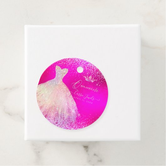 キンセアニェラホットピンク+赤面スパークルドレスプリンセス フェイバータグ (インサイチュ)