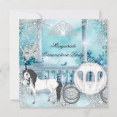 キンセアニェラマジカルプリンセスブルーホースキャリッジ 招待状 (正面)