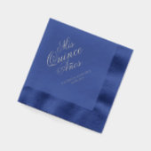 キンセアニェラミクリンスアノスブルー名前をカスタムする 箔ナプキン (左)