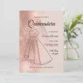 キンセアニェラミスカインズダスティバラエレガント金ゴールド 招待状 (スタンド正面)