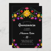 キンセアニェラメキシカンフィエスタフローラ誕生日 招待状 (正面/裏面)