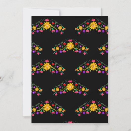 キンセアニェラメキシカンフィエスタプリンセスドレス 招待状 (裏面)