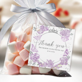 キンセアニェラメッセージカードバタフライラベンダーフローラ フェイバータグ