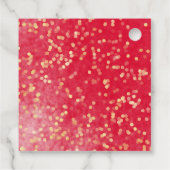 キンセアニェラメッセージカードバタフライレッドフローラ金ゴールド フェイバータグ (裏面)