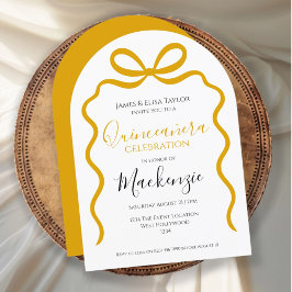 キンセアニェラモダンリボンフレーム 招待状