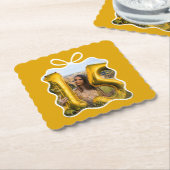 キンセアニェラモダンリボン写真 ペーパーコースター (アングル)