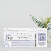 キンセアニェララベンダー | パリボーディングパス 招待状 (スタンド正面)