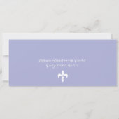 キンセアニェララベンダー | パリボーディングパス 招待状 (裏面)