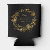 キンセアニェラリュック金ゴールドバラブパーソナライズされたラック 缶クーラー (正面)