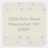 キンセアニェラレインボークリスタルスパークルアンドレース スクエアシール (正面)