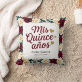 キンセアニェラレッドローズミパーソナライズされたクリンスアノス クッション (ブランケット)