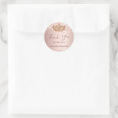 キンセアニェラ仮装バラ金ゴールドありがとう ラウンドシール (バッグ)