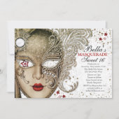 キンセアニェラ仮装バースデーパーティ招待状 招待状 (正面)
