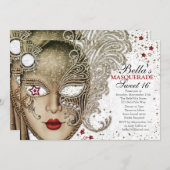 キンセアニェラ仮装バースデーパーティ招待状 招待状 (正面/裏面)