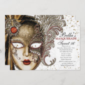 キンセアニェラ仮装バースデーパーティ招待状 招待状 (正面/裏面)