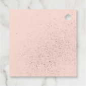 キンセアニェラ仮装パーティーバラ金ゴールドピンク フェイバータグ (裏面)