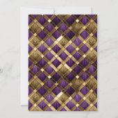 キンセアニェラ仮装パープル金ゴールドID1031 招待状 (裏面)