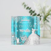 キンセアニェラ仮装マジカルプリンセスティール（緑がかった色） 招待状 (スタンド正面)