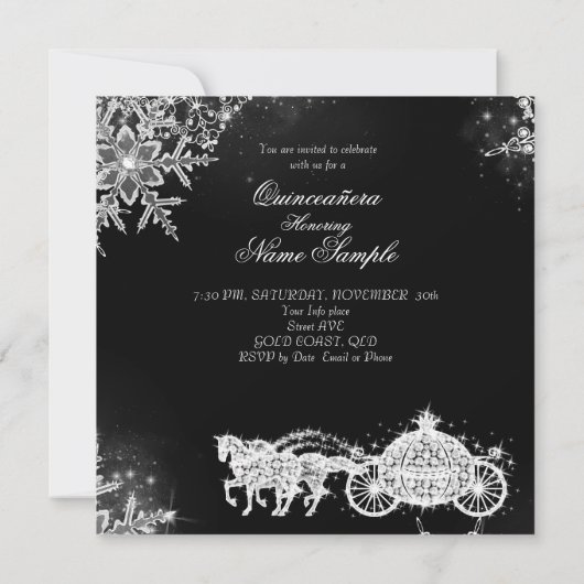 キンセアニェラ仮装マジカルプリンセス 招待状 (裏面)