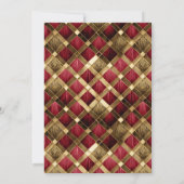 キンセアニェラ仮装レッド金ゴールドID1031 招待状 (裏面)