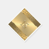 キンセアニェラ全金ゴールドフィリグリー縁ど旋回 スタンダードカクテルナプキン (角)