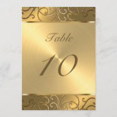 キンセアニェラ全金ゴールドフィリグリー縁ど旋回 招待状 (裏面)