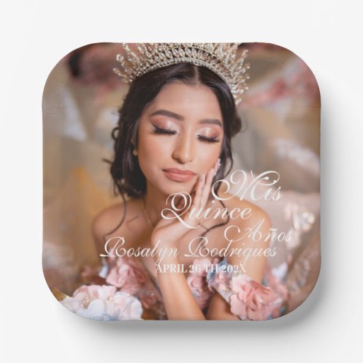 キンセアニェラ台本写真15誕生日 ペーパープレート (正面)