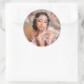 キンセアニェラ台本写真15誕生日 ラウンドシール (バッグ)