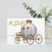 キンセアニェラ妖精のプリンセス金ゴールドと白 招待状 (スタンド正面)