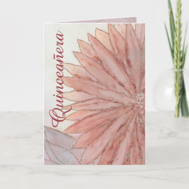 キンセアニェラ折り畳み15th誕生日パーティー 招待状