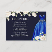 キンセアニェラ披露宴プリンセスドレスバラブルー エンクロージャーカード (正面)