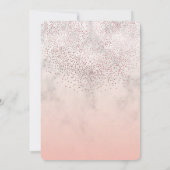 キンセアニェラ招フェイク待バラ金ゴールド、クインズ 招待状 (裏面)