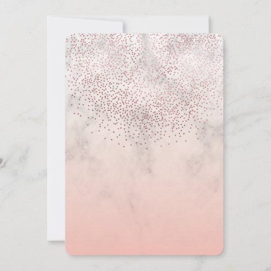 キンセアニェラ招フェイク待バラ金ゴールド、クインズ 招待状 (裏面)