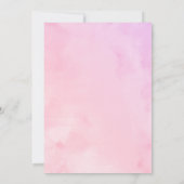 キンセアニェラ招待状シルバーカラフルフローラガウン 招待状 (裏面)